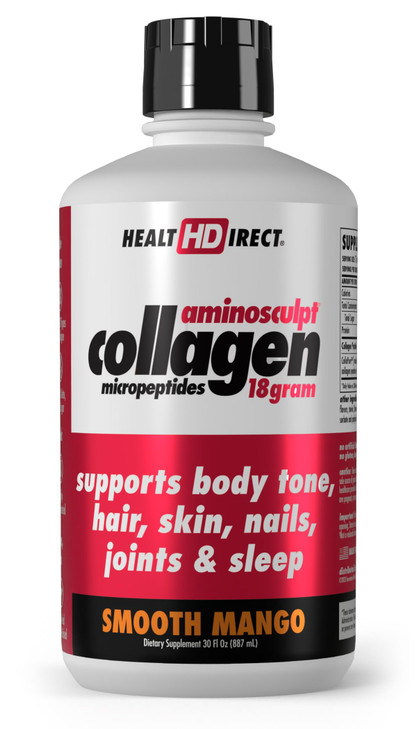 HEALTH DIRECT AminoSculpt Sugar-Free Collagen Supplement - High Potency Medical-Grade Protein for Hair, Skin, Nails & Joints, Grass-Fed, Non-GMO, Liq