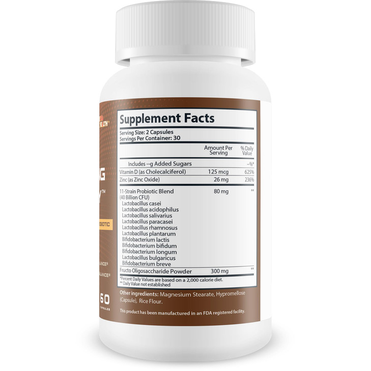 Pro Gut-Lung Therapy - Probiotic Mood Support - Defense + Recovery Probiotic - Support Balanced Mood - Support Gut Probiotic Balance - Support Lung P