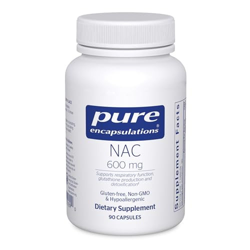Pure Encapsulations NAC 600 mg - N-Acetyl Cysteine NAC Supplement for Lung Health & Immune Support, Liver Support & Antioxidants* - with Freeform N-A