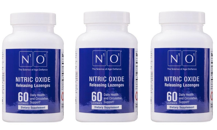 N1O1 Nitric Oxide Lozenges for Heart Health Support - Dietary Supplement for Blood Flow, Oxygenation and Blood Pressure - 180 Count