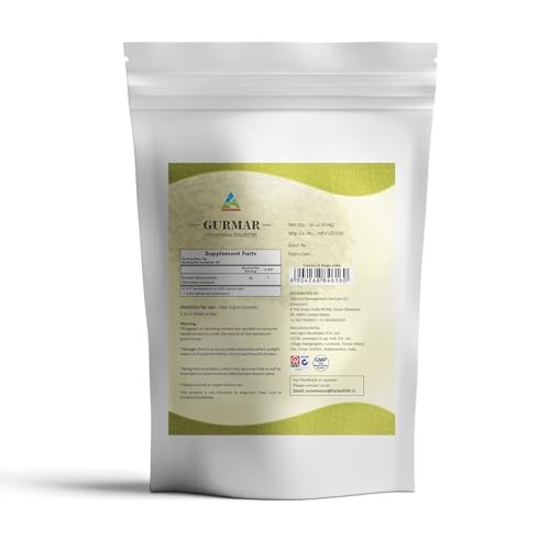 HERBAL HILLS Gurmar Powder (Gymnema sylvestre/Natural Gudmar Leaf/Leaves Powder) | 16 Oz (454 GMS) | Help to Maintain Normal Glucose Levels