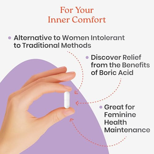 NewLife Naturals - Boric Acid Suppositories for Women pH Balance Pills - 600mg - Feminine Care - Vaginal Odor Itching Discharge BV | Made in USA | 30