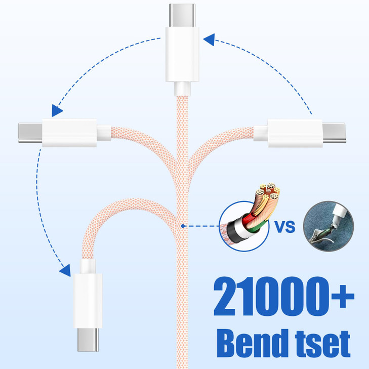 USB C Car CarPlay Cable Fast Charging for iPhone 16 15,3Pack 3ft 60W USB A to USB C Nylon Braided Carplay Cord Screen Data Sync for Apple iPhone 17/1