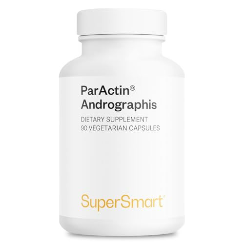 Supersmart - ParActin Supplement 300mg per Day (High Strength) - Andrographis Paniculata | Non-GMO & Gluten Free - 90 Vegetarian Capsules
