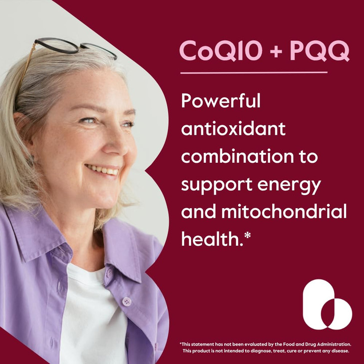 BESTVITE Coq10 100mg w/PQQ 20mg (120 Veggie Caps) - No Stearates - Vegan - Non GMO - Gluten Free - Coq10 with PQQ