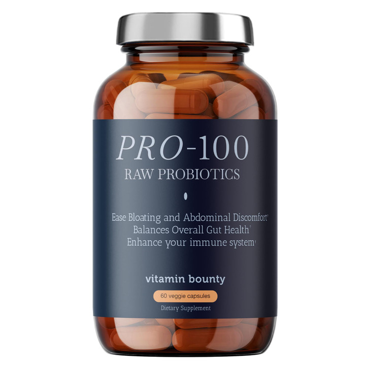 Vitamin Bounty Pro-100 Probiotic 100 Billion CFU - 13 Strains for Digestive Health & Immune Support - High Potency Probiotics for Women & Men - Delay