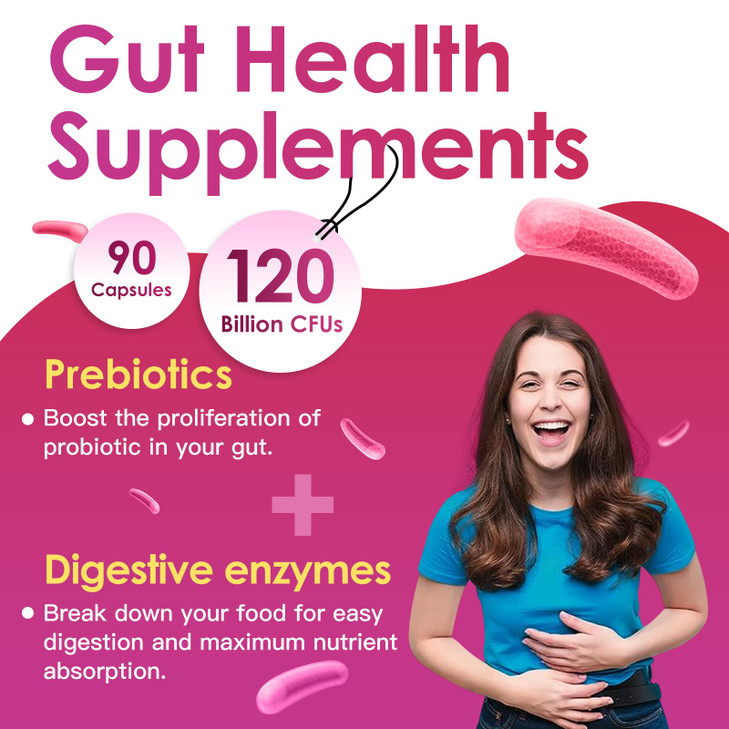 DRFOSTER Probiotics for Women Digestive Health, Vaginal probiotics 120 Billion CFU 31 Strains with Digestive Enzymes & Prebiotics & D Mannose & Cranb