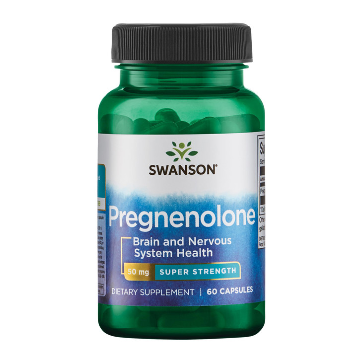 Swanson Super-Strength Pregnenolone 50 Milligrams 60 Capsules (1 Pack)