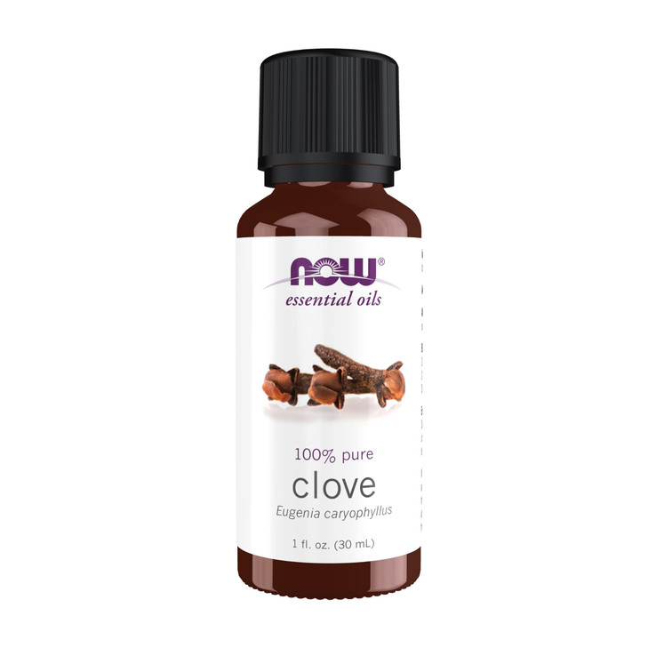 NOW Essential Oils, Clove Oil, Balancing Aromatherapy Scent, Steam Distilled, 100% Pure, Vegan, Child Resistant Cap, 1-Ounce