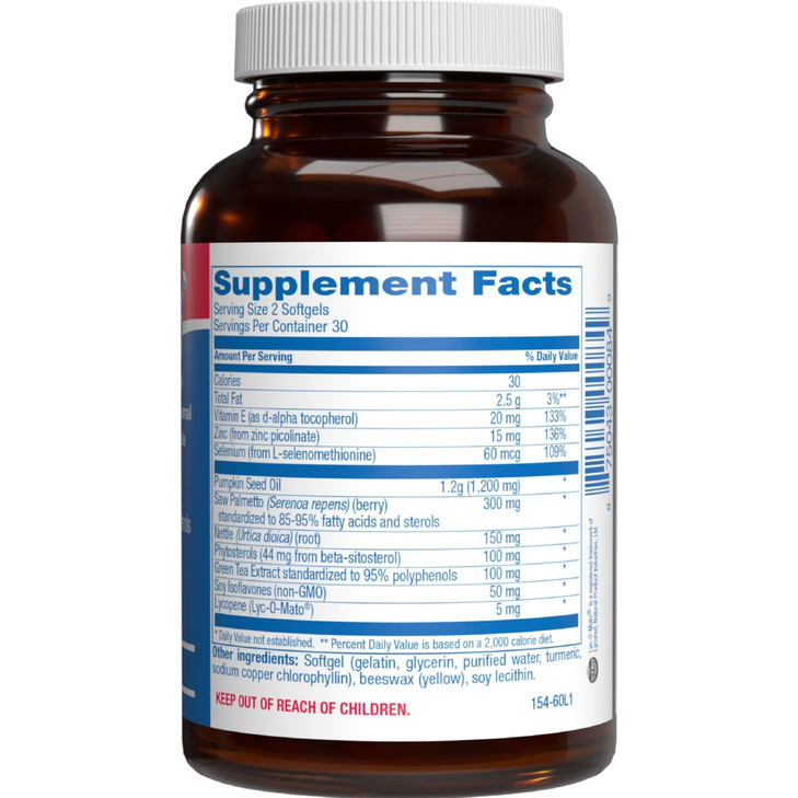 Prostana Prostate Health Supplement for Men - Clinical Formula Herbal Complex with Beta Sitosterol Saw Palmetto and Pumpkin Seed Oil for Prostate Sup