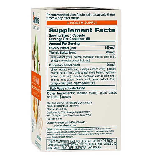 Himalaya FlorAvani - Herbal Digestive Health Supplement Supporting Heartburn and Nausea Relief - Vegan, Non-GMO, Gluten Free, Clinically Studied, 271