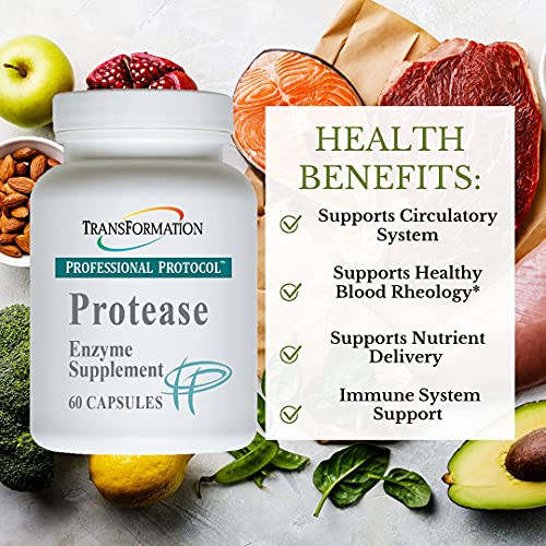 TRANSFORMATION THE GENESIS OF GOOD HEALTH Enzymes Protease Digestive Supplement Advanced Formula, Supports Healthy Digestion, Immunity, Nutrient Abso