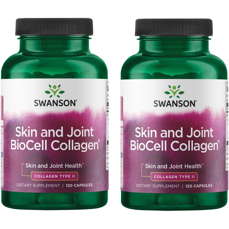 Swanson Chicken Sternum Cartilage - Collagen Type II 500mg 200 Capsules (2 Pack)