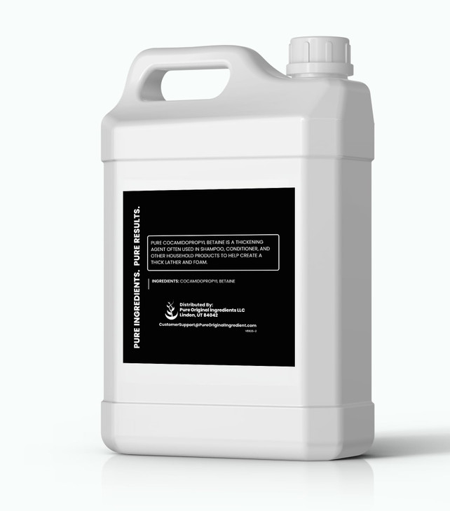PURE ORIGINAL INGREDIENTS Cocamidopropyl Betaine, Always Pure, No Fillers Or Additives