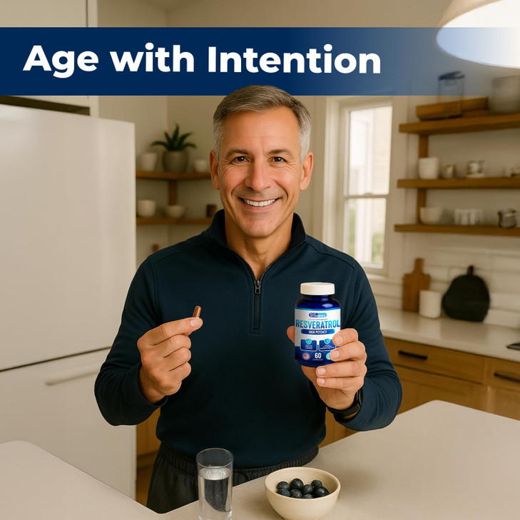 We Like Vitamins Resveratrol 1000mg per Serving - 60 Easy to Swallow Veggie Capsules - Natural Resveratrol Supplement 1000mg - Antioxidant Supplement