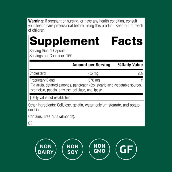 Standard Process Multizyme - Pancreatic Enzyme Supplement to Support The Breakdown of Proteins, Carbohydrates & Fats - Digestive Support - Gluten-Fre