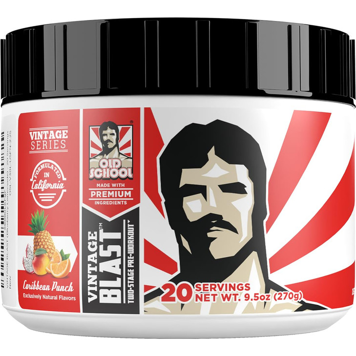 Old School Labs Ultimate 2 Stage Pre Workout for Explosive Energy, Massive Pumps & Focus - Preworkout for Men & Women - Natural Pre Workout Powder wi