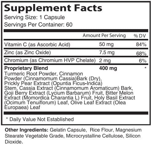 SugarBalance Capsules Supplement Max Advanced Formula (60 Capsules)