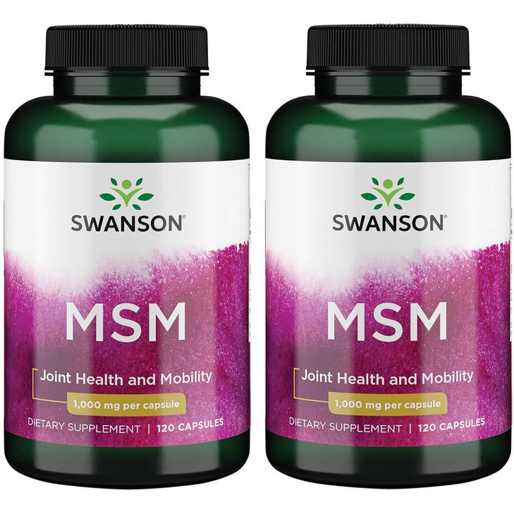Swanson Msm 1,000 mg 120 Caps (2 Pack)