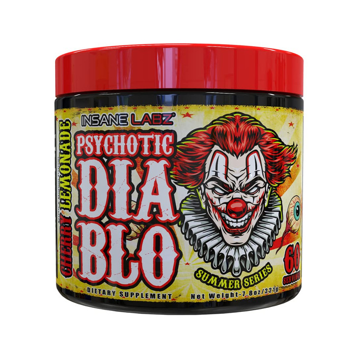 Insane Labz Psychotic Diablo Thermogenic Fat Burner for Men and Women with Grains of Paradise Theobromine Dandelion Root Extract Fueled by AMPiberry,