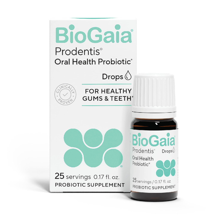 BioGaia Prodentis | Dental Probiotic Drops | Promotes Healthy Gums & Teeth | Defends Against Dental Problems | Replenishes Oral Microbiome | Improves