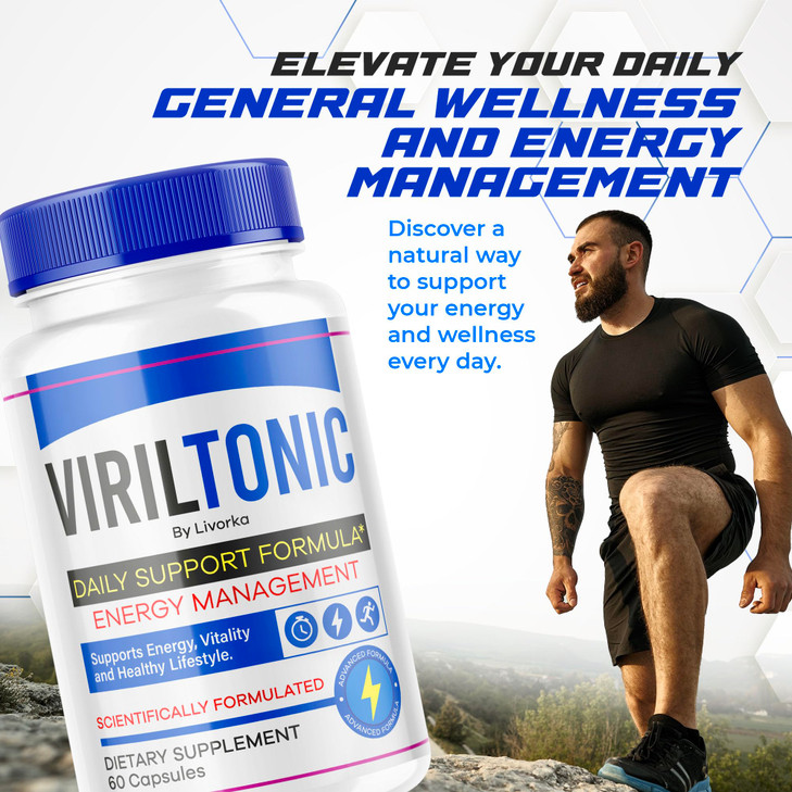 (3 Pack) Viriltonic Capsules, Viriltonic Advanced Support Formula Pills, Viriltonic, (180 Capsules)