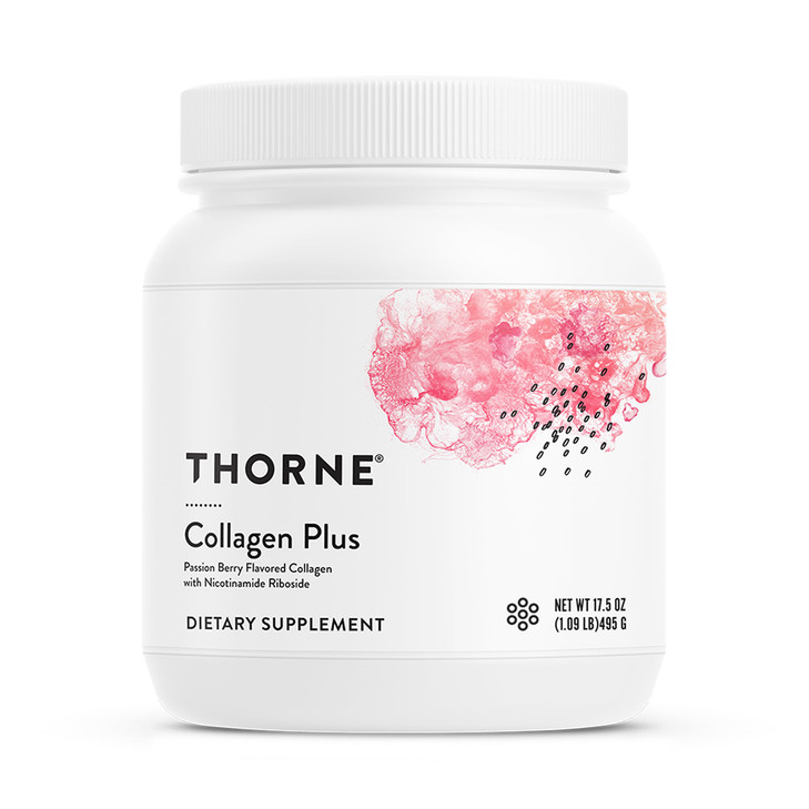 THORNE - Collagen Plus - Collagen Peptides Powder with Nicotinamide Riboside & Clinically Studied Ingredients for Skin Texture & Moisture - Healthy S