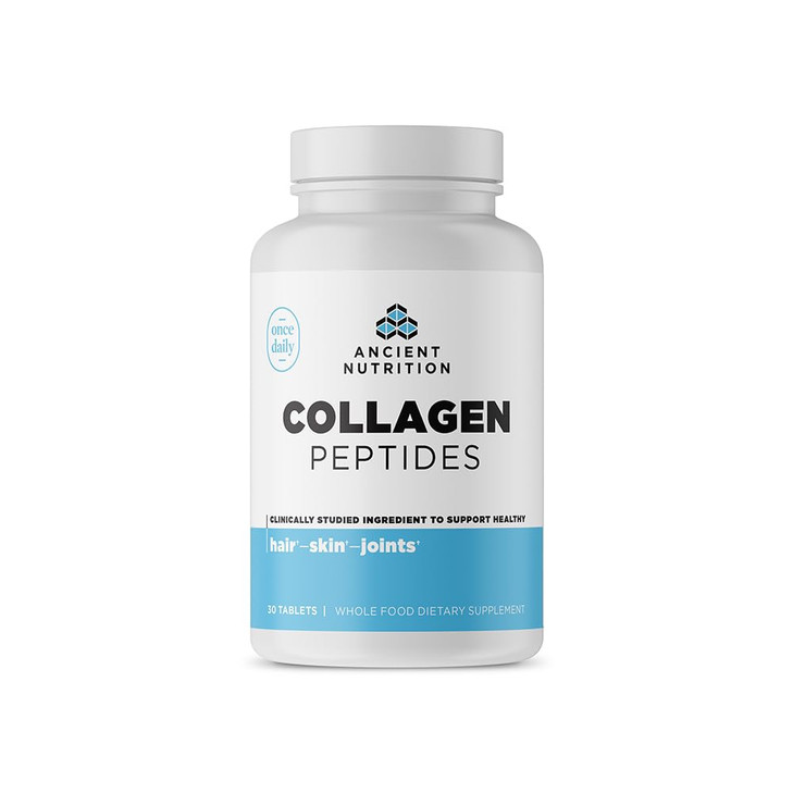 Ancient Nutrition Collagen Peptides, Collagen Peptides Tablets, Unflavored Hydrolyzed Collagen, Supports Healthy Skin, Hair, Joints, Gut, Gluten Free