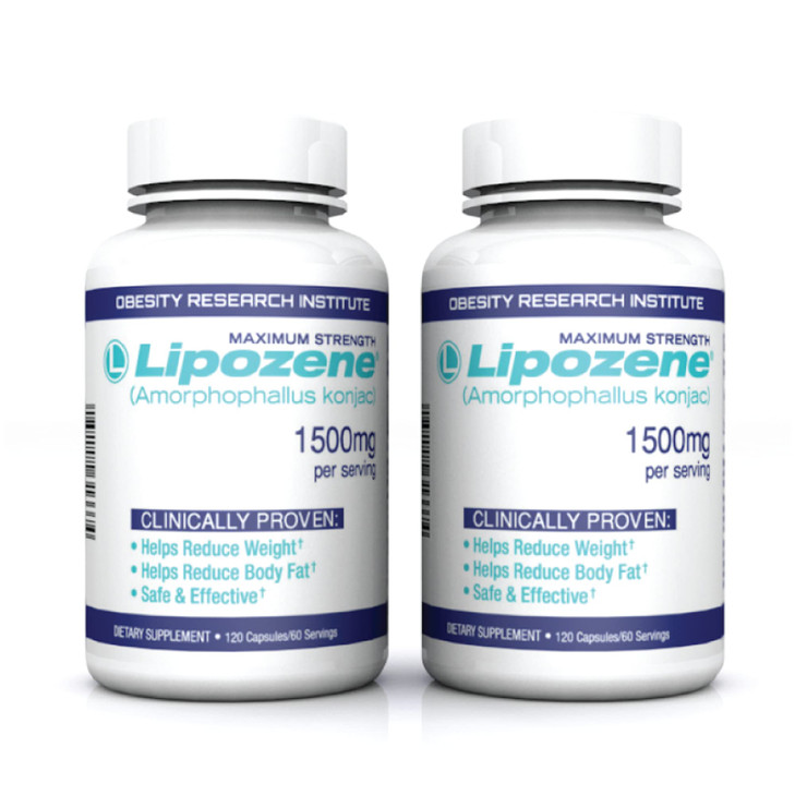 Lipozene Weight Loss Pills (2 Bottles with 120 Capsules in Total Mega Bottle Bundle)