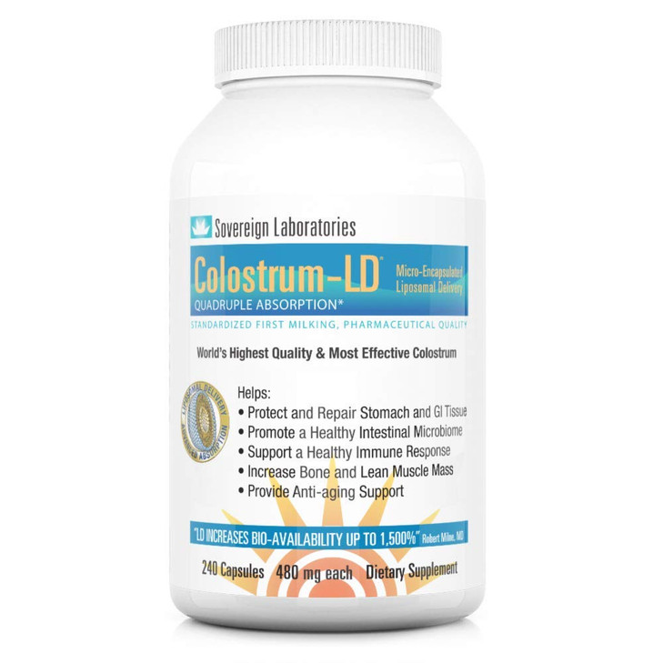 Colostrum-LD Capsules Colostrum with Liposomal Delivery - High Absorption - 240 Capsules