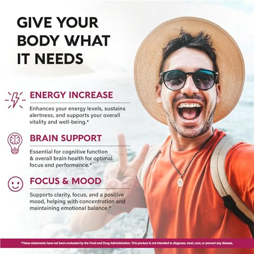 USDA Organic Vitamin B12 Sublingual Drops - 5000 mcg Liquid Vegan Methylcobalamin for Women & Men - Energy Boost, Focus & Mood, Brain Health Support