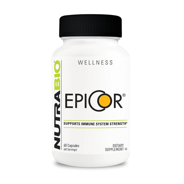NutraBio Epicor Multi Vitamin - Prebiotic - Antioxidant Support - Independent Lab Tested - 500mg - 60 Vegetable Capsules