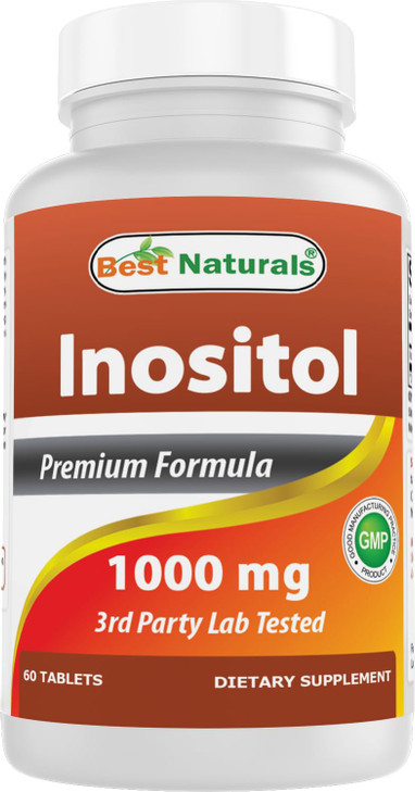 Best Naturals Inositol 1000 mg 60 Tablets