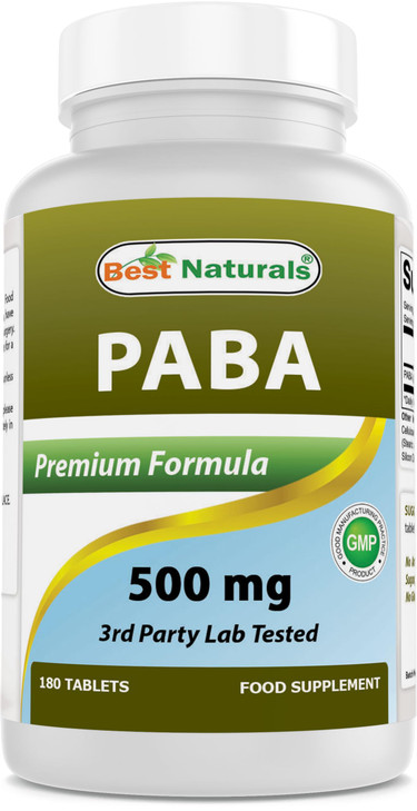 Best Naturals PABA 500 mg 180 Tablets