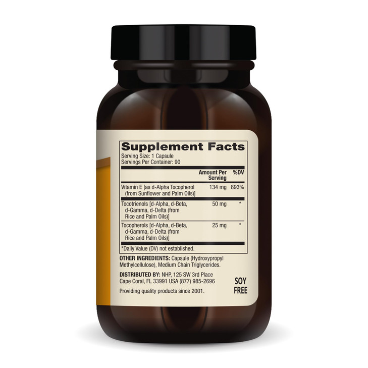 Dr. Mercola Vitamin E, 90 Servings (90 Capsules), 134 mg Per Capsule, Dietary Supplement, Supports Healthy Skin, Non-GMO
