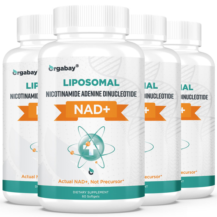 Orgabay Liposomal NAD+ Supplement 500 mg, High Absorption, Boost NAD+ with TMG 250 mg, Actual NAD Plus More Efficient Than Nicotinamide Riboside, Sup