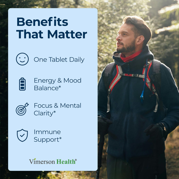 Vitamin B Complex with Vitamin B12, Niacin, Vitamin B2, Vitamin B6, Folic Acid 400mcg. B Complex Vitamins for Women & Men. Aids Mood, Energy, Nervous