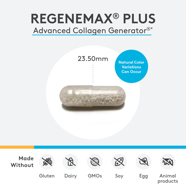 XYMOGEN RegeneMax Plus - Advanced Collagen Supplements with Biotin & Clinically Tested ch-OSA - Supports Skin, Hair, Nails & Bone Health - Collagen f