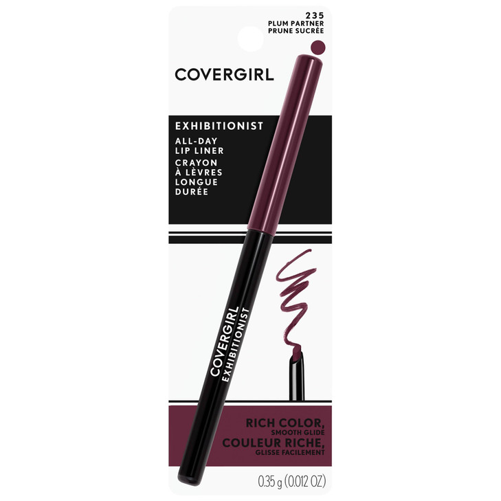 COVERGIRL - Exhibitionist All-Day Lip Liner, Retractable Tip, Easy application, Smudge, Transfer, Mask - Proof, 100% Cruelty-Free