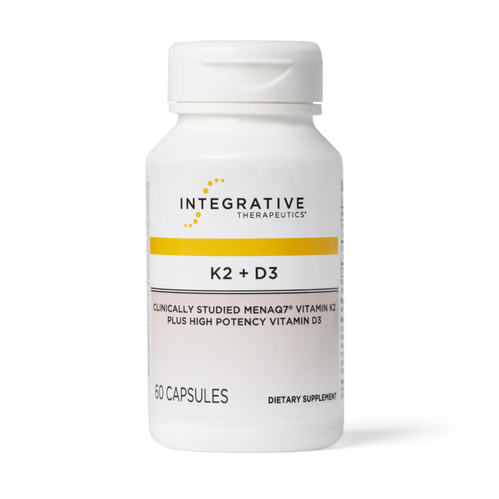 Integrative Therapeutics K2 + D3 - Supplement for Heart Health & Bone Strength* - Daily Vitamins for Calcium Absorption - Supports Vitality - Dairy-F