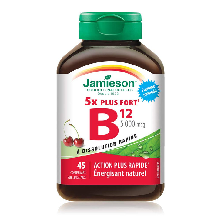 Jamieson Vitamin B12 5,000 mcg, 45 tabs