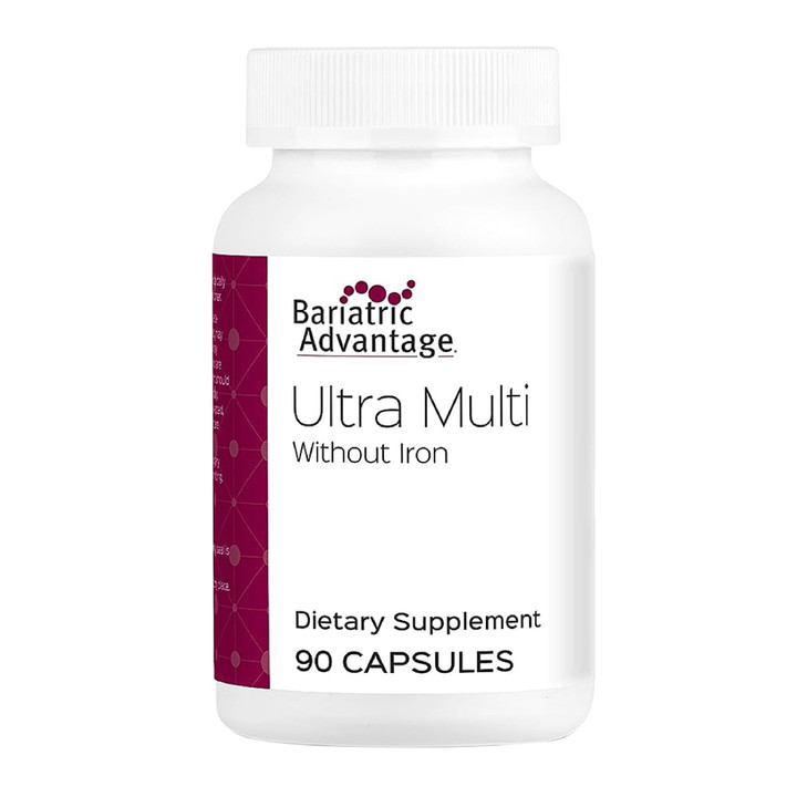 Bariatric Advantage Ultra Multi Without Iron, High Potency Daily Multivitamin for Bariatric Surgery Patients with 22 Essential Vitamins and Nutrients
