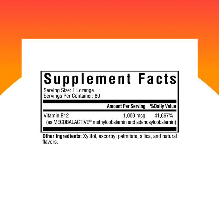 Seeking Health Methyl B12 1000, 1000 mcg B12 as Adenosylcobalamin and Methylcobalamin, Supports Homocysteine Levels and Methylation, MTHFR Support, V