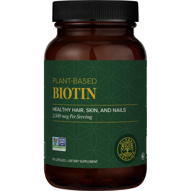 Global Healing Center - Biotin (Vitamin B7) Biotin for Hair Growth Supplement Vitamins, Supports Radiant Skin, and Stronger Nails, Hair Loss Vitamins