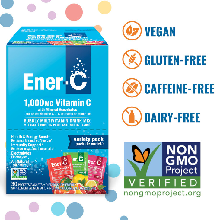 Ener-C Multivitamin Drink Mix - Vitamin Packets for Water, Electrolytes Powder Packets, Vitamin Drink Mix, Hydration Liquid Mix, Immune Booster for A