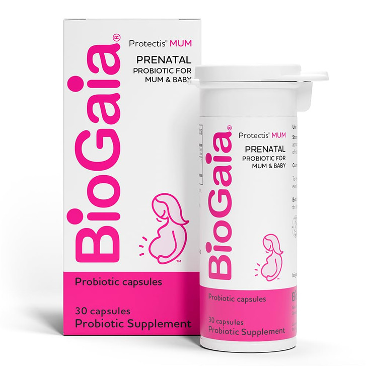 BioGaia Protectis Mum | A Prenatal Probiotic | Helpful for Mom & Baby | Support Baby's Developing Digestive & Immune Systems | Boosts Mom's Immune De