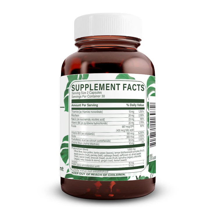 Natural Nutra Vitamin B Complex with Niacin, Folate, Thiamin, Biotin, Supports Nervous System Health, Promotes Metabolism, Skin, Eyes and Hair Health