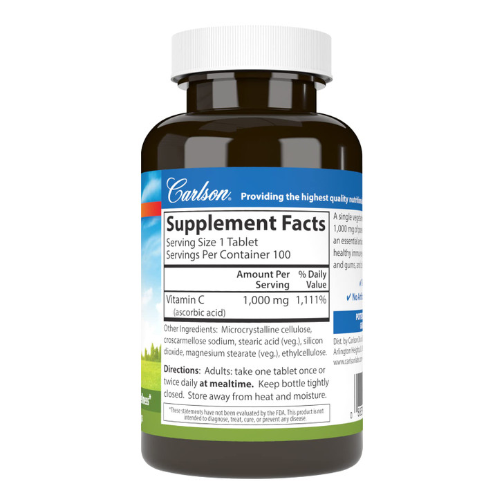 Carlson - Vitamin C 1,000 mg, 100 Count