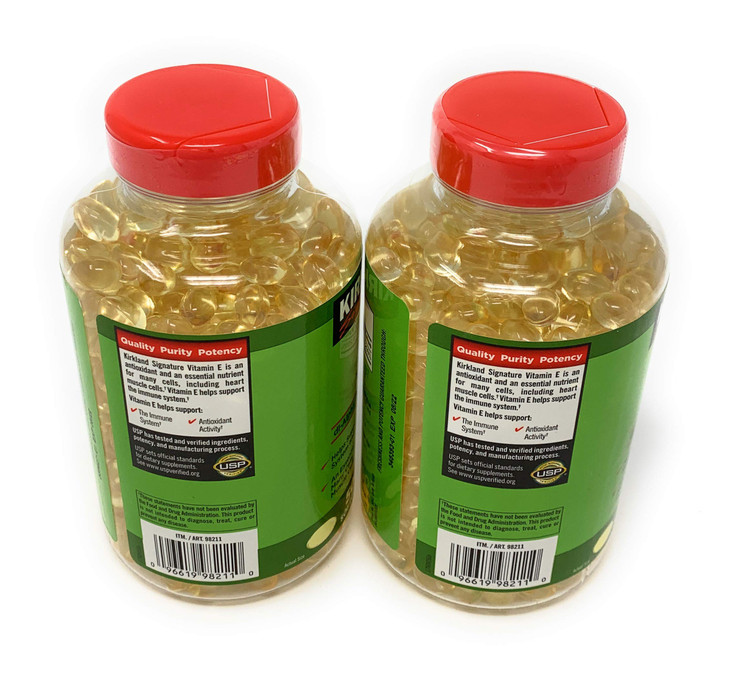Kirkland Signature, Vitamin E 400 IU brdqt 500 Softgels (Pack of 2)