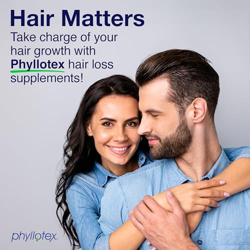 Phyllotex Vitamins for Hair Growth for Women and Men Patented Hair Growth Vitamins for Women & Men | Clinically Proven Hair Loss Supplement for Visib